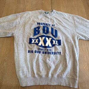 Property of Big Dog University Gray Sweater